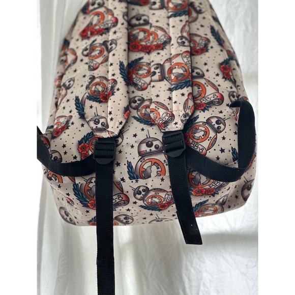 Loungefly // Star Wars The Force Awakens BB-8 Tattoo Backpack - Picture 6 of 11